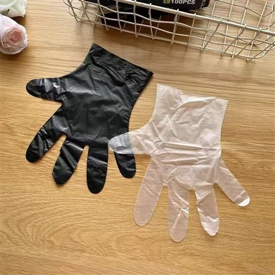 Sarung tangan tpe plastik hitam